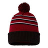 Richardson Pom Cuffed Beanie - Richardson 134 Cardinal/ Black/ White One Size Beanies