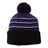 Richardson Pom Cuffed Beanie - Richardson 134 Purple/ Black/ White One Size Beanies