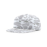 Richardson PRINTED Umpqua Snapback Cap - Richardson 256P Blizzard Duck Camo w/ White Rope Adjustable Hats