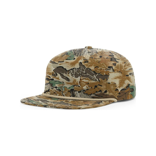 Richardson PRINTED Umpqua Snapback Cap - Richardson 256P Realtree Advantage w/ Khaki Rope Adjustable Hats