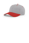 Richardson Pro Twill Snapback 212 - Richardson 212 Grey/ Grey/ Red M/L Hats