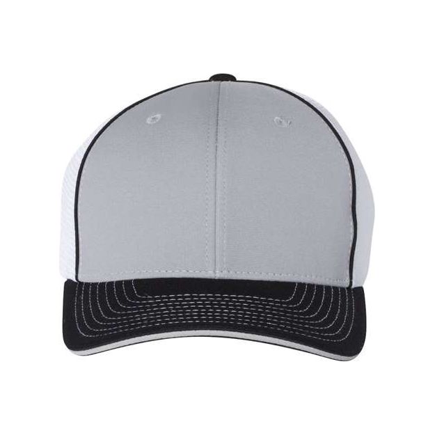 Richardson Pulse Sportmesh R - Flex Cap - Richardson 172 Grey/ White/ Black Tri S/M Caps
