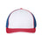 Richardson Pulse Sportmesh R - Flex Cap - Richardson 172 White/ Royal/ Red Tri S/M Caps