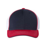 Richardson Pulse Sportmesh R - Flex Cap - Richardson 172 White/ Royal/ Red Tri S/M Caps