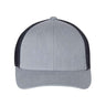 Richardson R - Flex Trucker Cap - Richardson 110 Heather Grey/ Navy S/M Caps