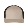 Richardson R - Flex Trucker Cap - Richardson 110 Khaki/ Coffee S/M Caps
