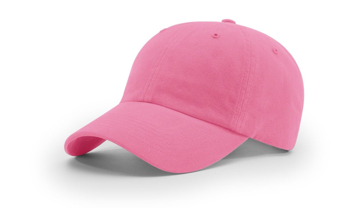 Richardson R55 | GARMENT WASHED TWILL Hot Pink Adjustable Caps