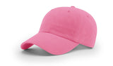 Richardson R55 | GARMENT WASHED TWILL Hot Pink Adjustable Caps