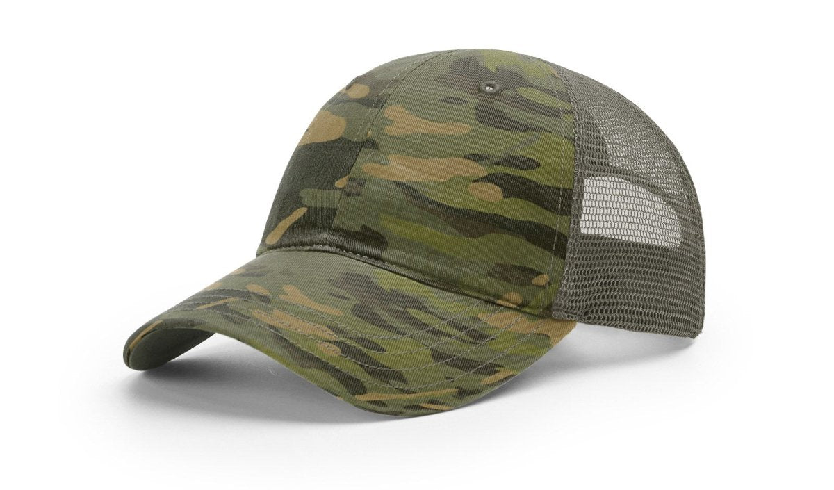 Richardson Relaxed Tactical MultiCam Hat - Richardson 111PT Multicam Tropic/Loden Adjustable Caps