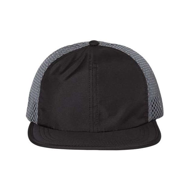 Richardson Rogue Wide Set Mesh Cap - Richardson 935 Black/ Charcoal Adjustable Hats