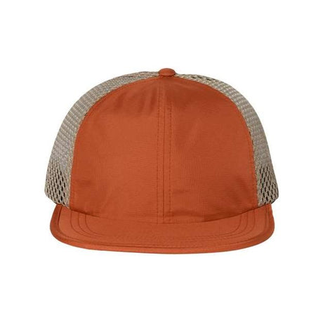 Richardson Rogue Wide Set Mesh Cap - Richardson 935 Texas Orange/ Khaki Adjustable Hats
