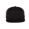 Richardson Seven - Panel Trucker Cap - Richardson 168 Black Adjustable Hats