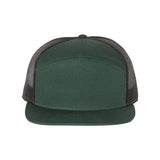 Richardson Seven - Panel Trucker Cap - Richardson 168 Dark Green/ Black Adjustable Hats