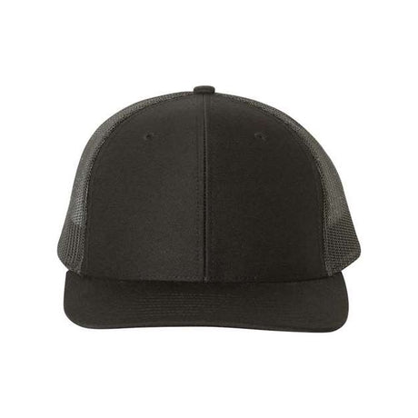 Richardson Snapback Trucker Cap - XL - Richardson 112 Black XL Hats