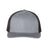 Richardson Snapback Trucker Cap - XL - Richardson 112 Heather Grey/ Black XL Hats