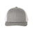 Richardson Snapback Trucker Cap - XL - Richardson 112 Heather Grey/ White XL Hats