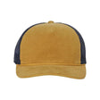 Richardson Troutdale Corduroy Trucker Cap - Richardson 930 Amber Gold/ Navy Adjustable Hats