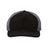Richardson Troutdale Corduroy Trucker Cap - Richardson 930 Black/ Charcoal Adjustable Hats