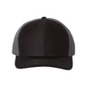 Richardson Twill Back Trucker Cap - Richardson 312 Black/ Charcoal Adjustable Hats