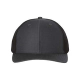 Richardson Twill Back Trucker Cap - Richardson 312 Charcoal/ Black Adjustable Hats