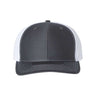 Richardson Twill Back Trucker Cap - Richardson 312 Charcoal/ White Adjustable Hats