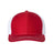 Richardson Twill Back Trucker Cap - Richardson 312 Red/ White Adjustable Hats
