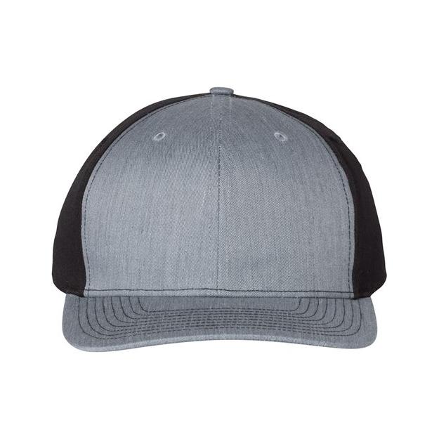 Richardson Twill Back Trucker Cap - Richardson 312 Royal/ White/ Red Adjustable Hats