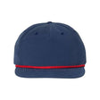 Richardson Umpqua Snapback Cap - Richardson 256 Navy/ Red Adjustable Hats