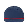 Richardson Umpqua Snapback Cap - Richardson 256 Navy/ Red Adjustable Hats