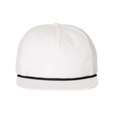 Richardson Umpqua Snapback Cap - Richardson 256 White/ Black Adjustable Hats
