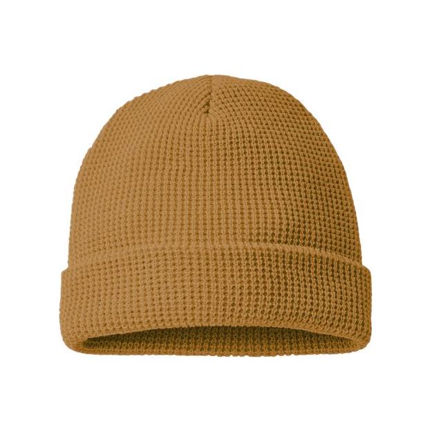 Richardson Waffle Cuffed Beanie - Richardson 146R Rust One Size Beanies