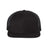 Richardson Wool Blend Flat Bill Trucker Cap - Richardson 511 Black/ Black Adjustable Hats