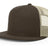 Richardson Wool Blend Flat Bill Trucker Cap - Richardson 511 Brown/Khaki Adjustable Hats