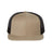 Richardson Wool Blend Flat Bill Trucker Cap - Richardson 511 Khaki/ Black Adjustable Hats
