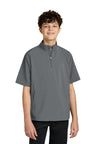 Richardson Youth Barrage Wind Shirt RY7400SSQ - Richardson RY7400SSQ Charcoal M Youth Outerwear