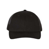 Richardson Youth Trucker Snapback Cap - Richardson 112Y Black Adjustable Hats