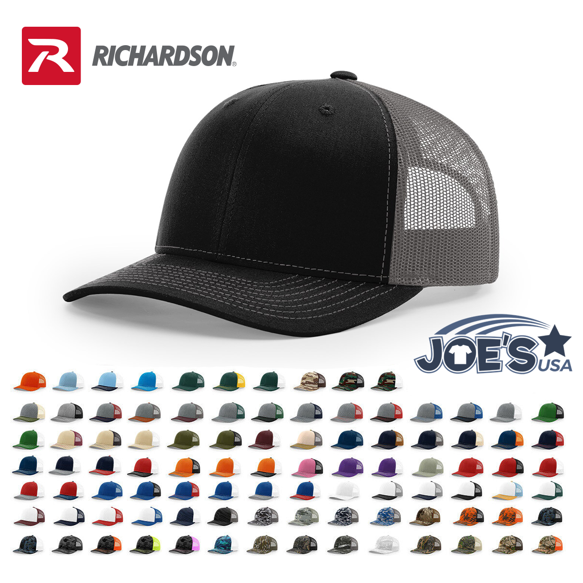 Richardson 112 Snapback Trucker Cap Joe's USA