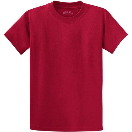 Men's Durable 100% Heavyweight Cotton T-Shirts in Regular, Big, and Tall Sizes-RichRed T-Shirts Joe's USA Rich Red Small