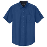 Joe's Men's Short Sleeve Button-Up Shirt - Royal / Classic Navy Woven Shirts Joe's USA Royal / Classic Navy Small