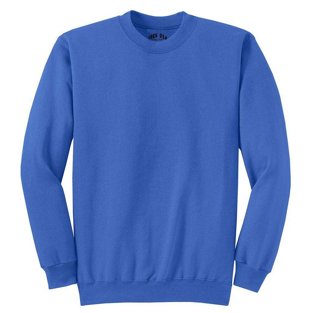Joe's USA Men's Essential Fleece Crewneck Sweatshirt Joe's USA Small Royal