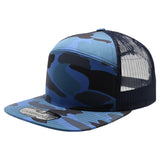 Pit Bull - PB250 - Shiny Camo Camper Trucker Hat | Wholesale Camo Snapback Cap