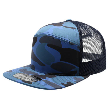 Pit Bull - PB250 - Shiny Camo Camper Trucker Hat | Wholesale Camo Snapback Cap