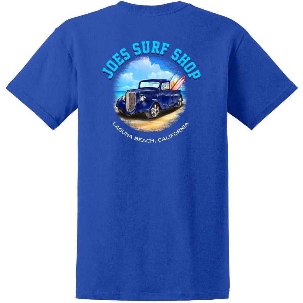 Joe's Surf Truck Design Heavyweight Cotton T-Shirts in Regular, Big and Tall Joe's USA T-Shirts