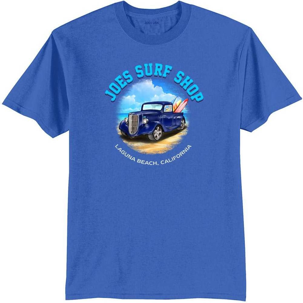 Joe's Surf Truck Design 50/50 Cotton Poly T-Shirts in Regular, Big and Tall Joe's USA Men's Shirts