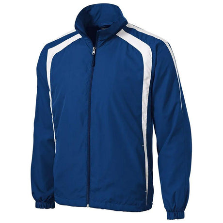 Joe's USA Men's Colorblock Raglan Jacket DRI-EQUIP X-Small True Royal/White