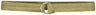 Russell (Team) 1 1/2 - Inch Covered Football Belt - Russell (Team) FBC73M GEORGIA TECH GOLD M