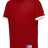 Russell (Team) BASELINE COVERED PLACKET BASEBALL JERSEY - Russell (Team) R02X3M TRUE RED/WHITE S