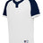 Russell (Team) BASELINE COVERED PLACKET BASEBALL JERSEY - Russell (Team) R02X3M WHITE/NAVY S