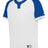 Russell (Team) BASELINE COVERED PLACKET BASEBALL JERSEY - Russell (Team) R02X3M WHITE/ROYAL S