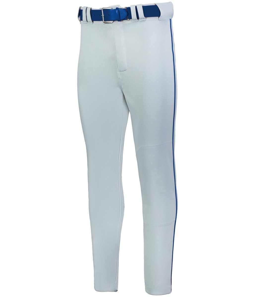 Russell (Team) BASELINE TAPERED LEG PIPED BASEBALL PANT - Russell (Team) R62LGM BASEBALL GREY/ROYAL S